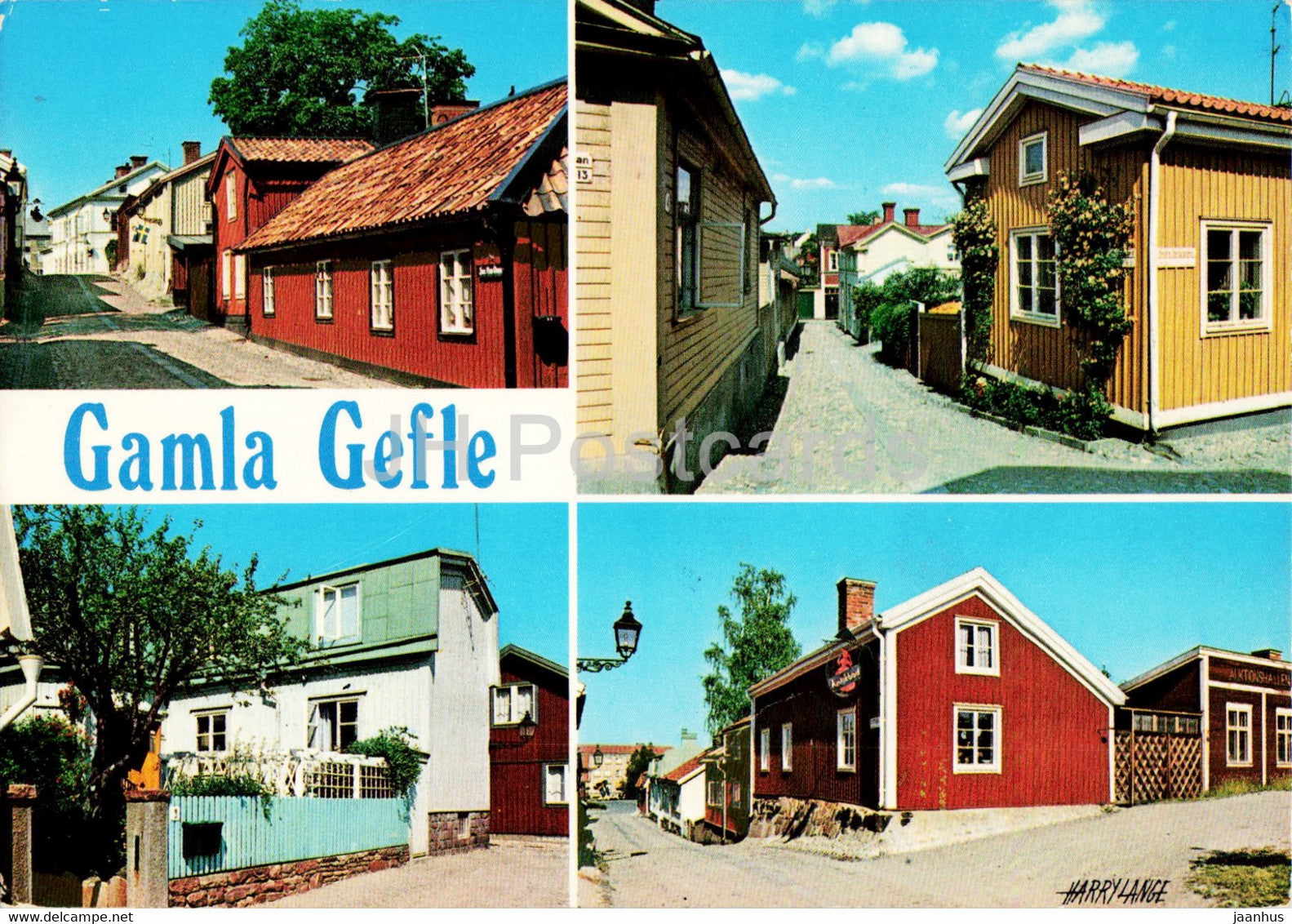 Gamla Gefle - Ovre Bergsgatan - Stora Bergsgrand - 1979 - Sweden - used - JH Postcards