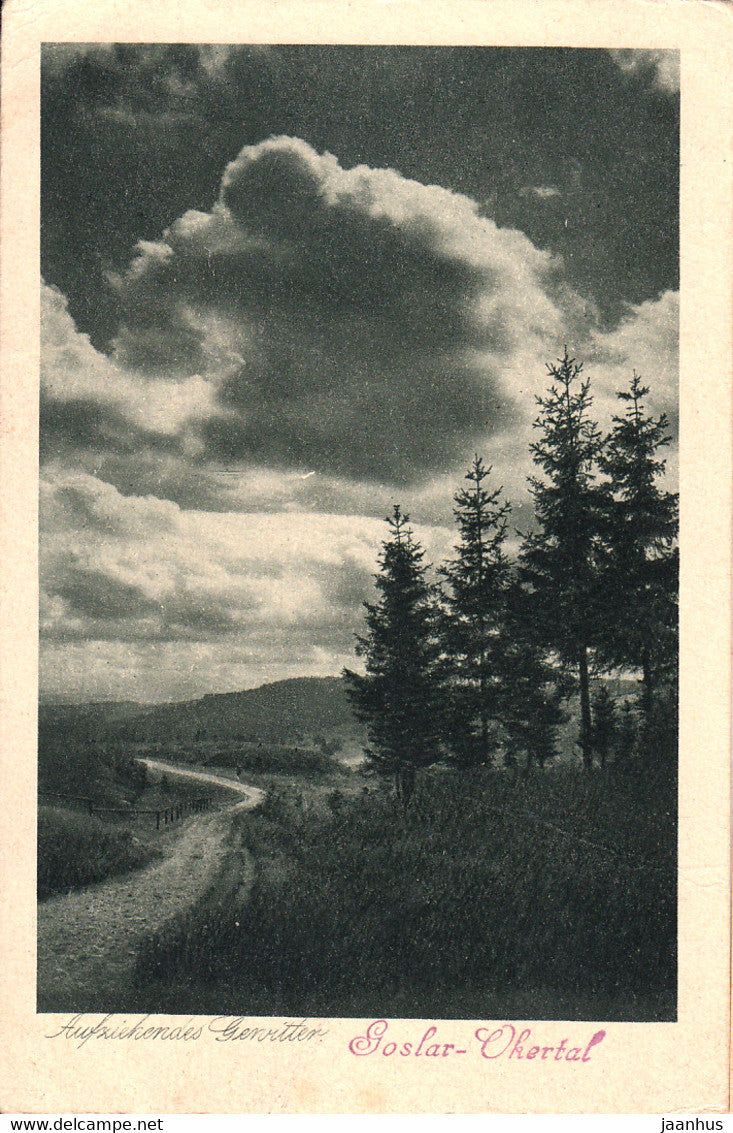 Goslar Okertal - Aufziehendes Gewitter - old postcard - 21733 - 1930 - Germany - used - JH Postcards