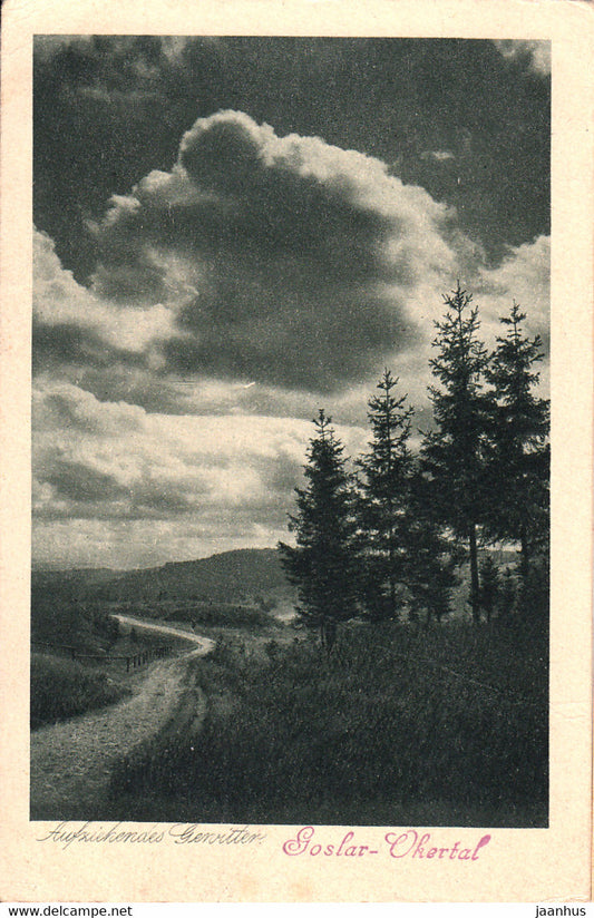 Goslar Okertal - Aufziehendes Gewitter - old postcard - 21733 - 1930 - Germany - used - JH Postcards