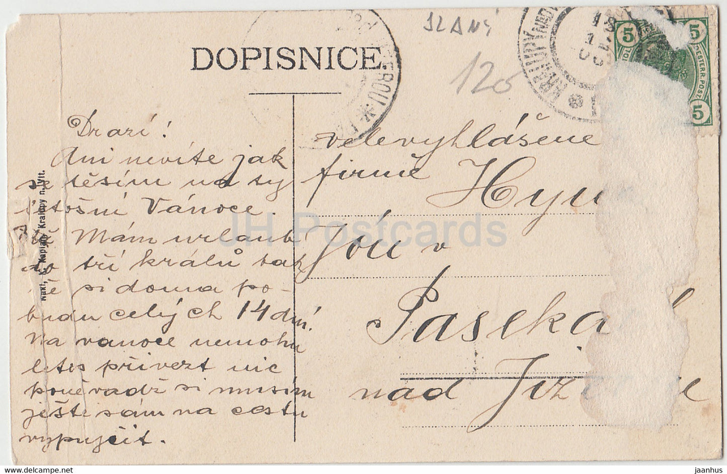 Kralupy n Vlt - Povltavi - old postcard - Czech Republic - used