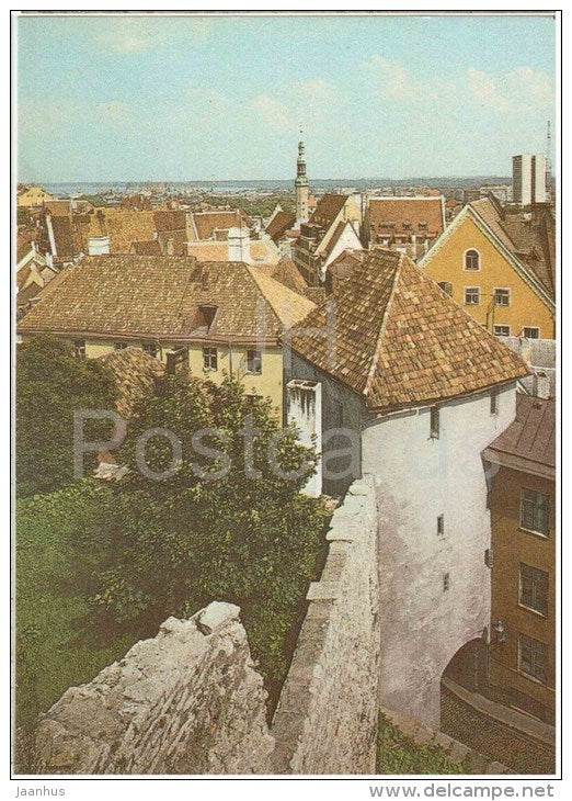 The Roofs of Old Town , viewed from Toompea - Tallinn - 1986 - Estonia USSR - unused - JH Postcards