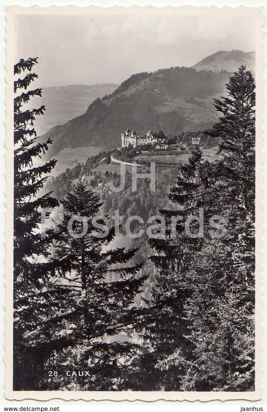 Caux - 28 - Switzerland - old postcard - unused - JH Postcards
