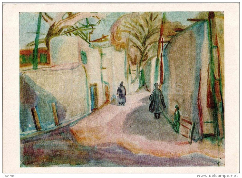 painting by M. Mironova - Isfara , 1972 - Tajikistan - russian art - unused - JH Postcards