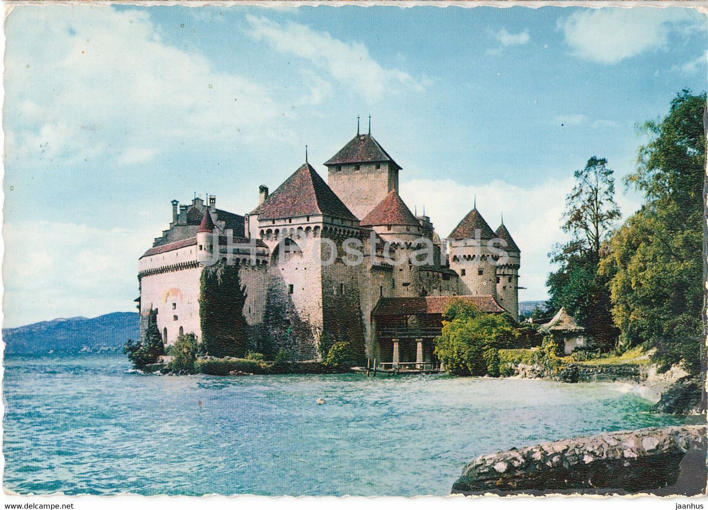 Chateau de Chillon - Lac Leman - castle - 709 - 1961 - Switzerland - unused - JH Postcards