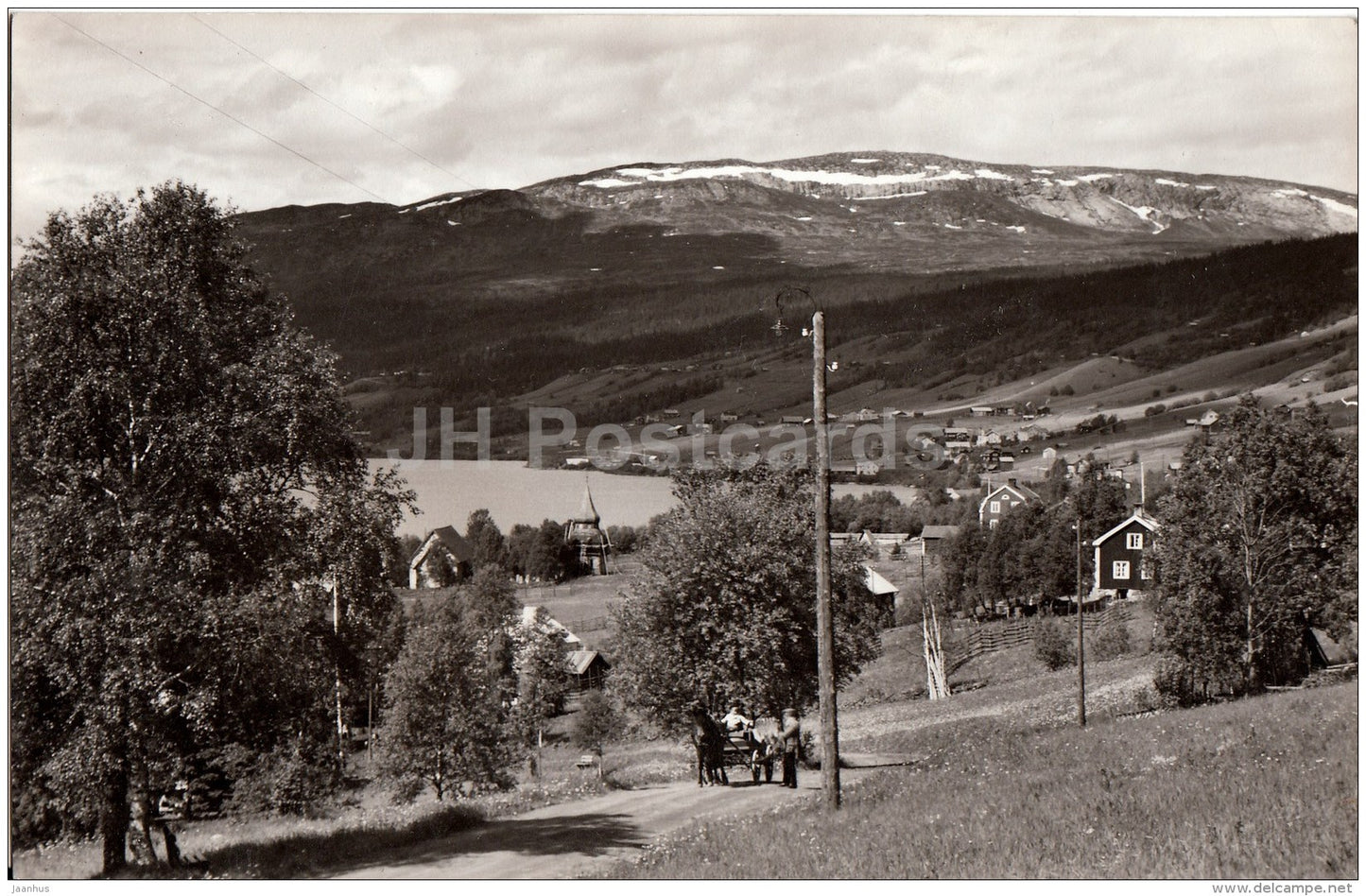 Are - view - Sweden - unused - JH Postcards