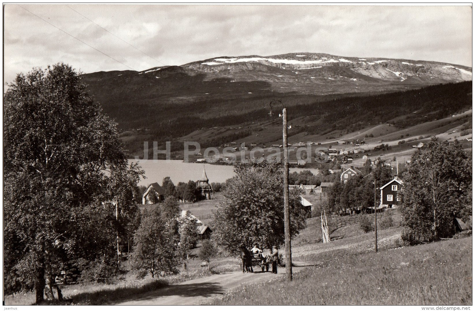 Are - view - Sweden - unused - JH Postcards