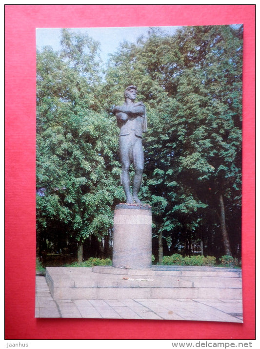 monument to Fiodor Volkov - Yaroslavl - 1983 - USSR Russia - unused - JH Postcards