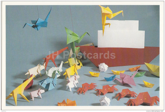 Tallink Origami - ship - crabs - giraffes - Estonia - unused - JH Postcards