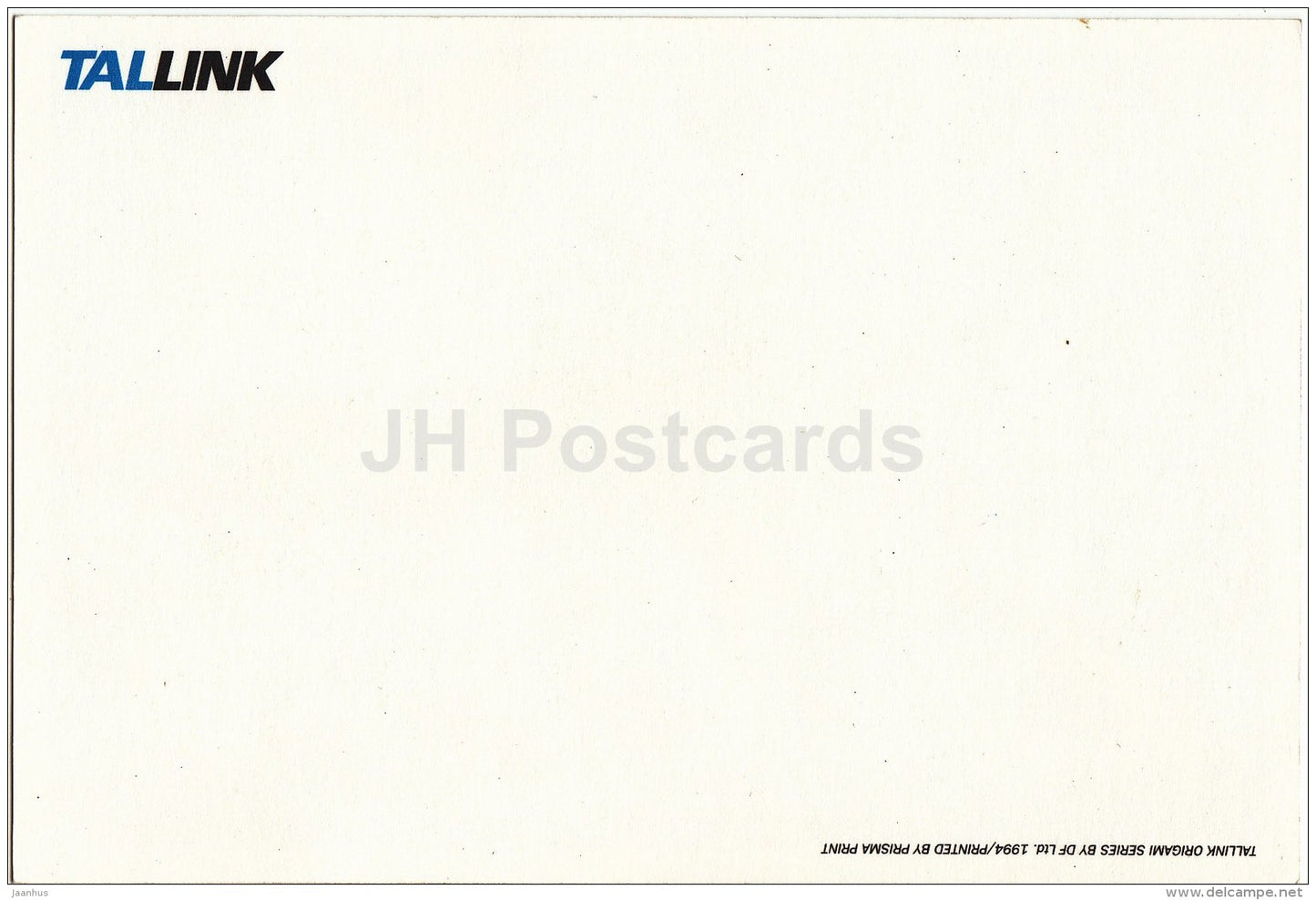 Tallink Origami - ship - crabs - giraffes - Estonia - unused - JH Postcards