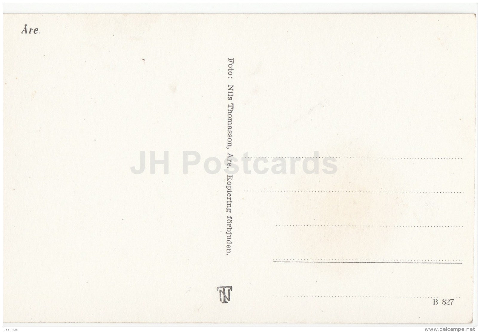 Are - view - Sweden - unused - JH Postcards