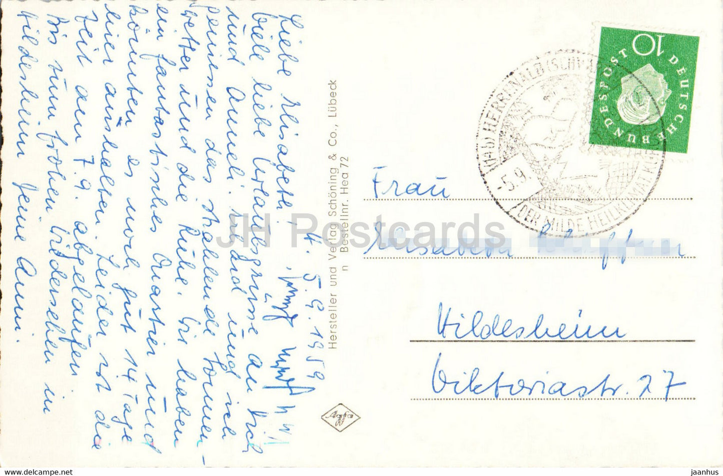 Herrenalb - Kurgarten - Gaistal - Teufelsmuhle - Feriengrusse fur schreibfaule Leute - old postcard - Germany - used
