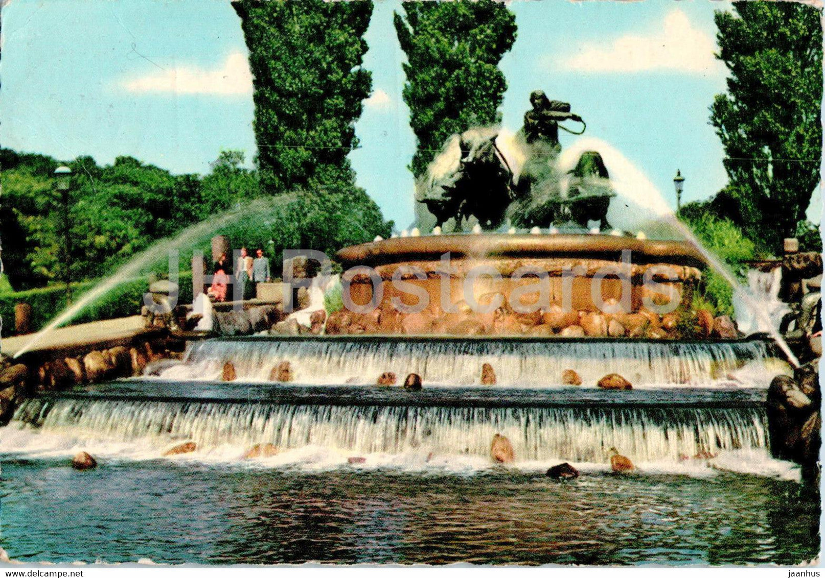Copenhagen - Kopenhagen - Gefion Springvandet - Gefion Fountains - Denmark - used - JH Postcards
