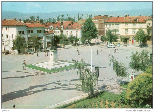 Macedonia square - monument - Blagoevgrad - 2006 - Bulgaria - unused - JH Postcards