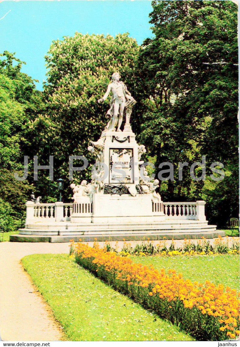 Wien - Vienna - Burggarten mit Mozartdenkmal - monument to Mozart - 1968 - Austria - used - JH Postcards