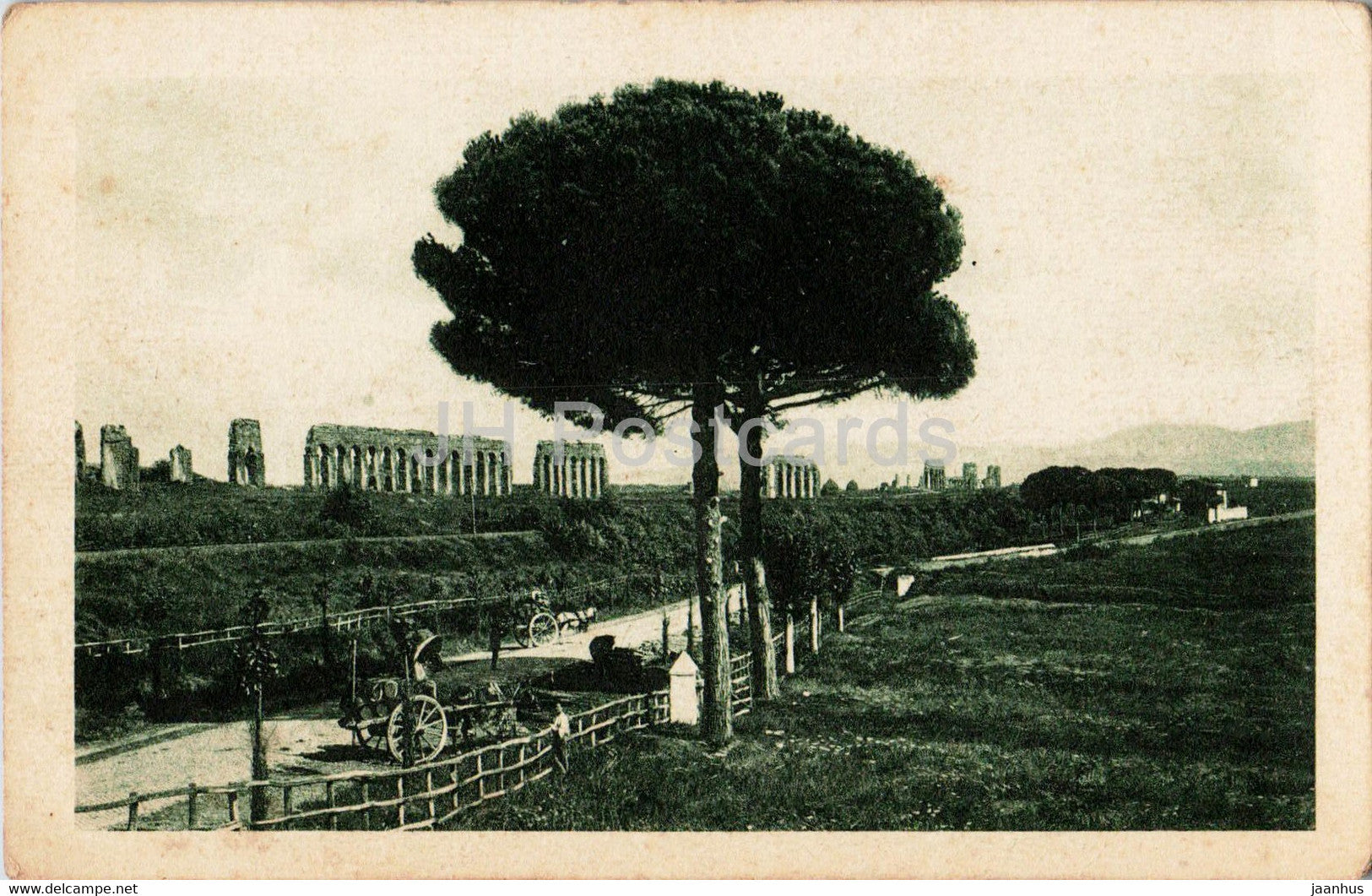 Roma - Rome - Acquedutto di Claudio - old postcard - Italy - unused - JH Postcards