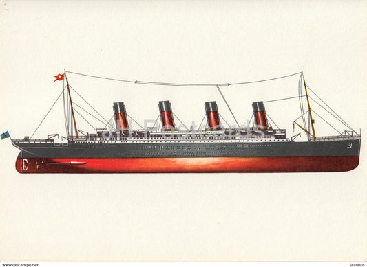Schnelldampfer Titanic 1912 - steamer - Historische Schiffe - Historical Ships - DDR Germany - used - JH Postcards