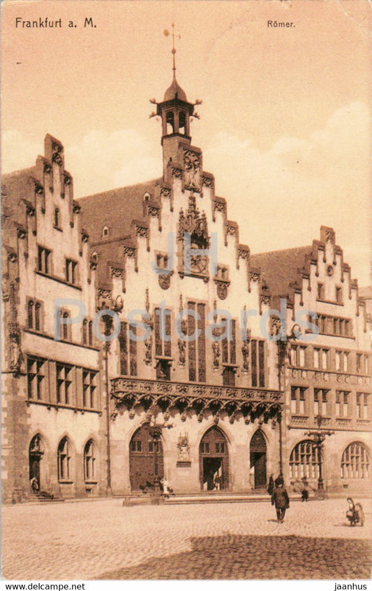 Frankfurt a M - Romer - old postcard - 1924 - Germany - used - JH Postcards