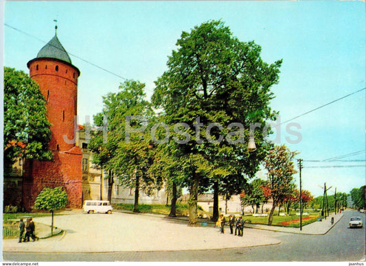 Swidwin - Gotycka baszta zamku - Gothic tower of the castle - Poland - unused - JH Postcards