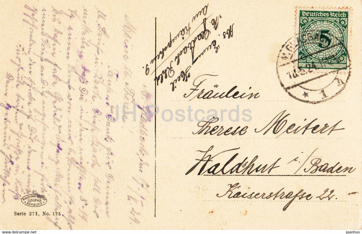 Frankfurt a M - Romer - old postcard - 1924 - Germany - used