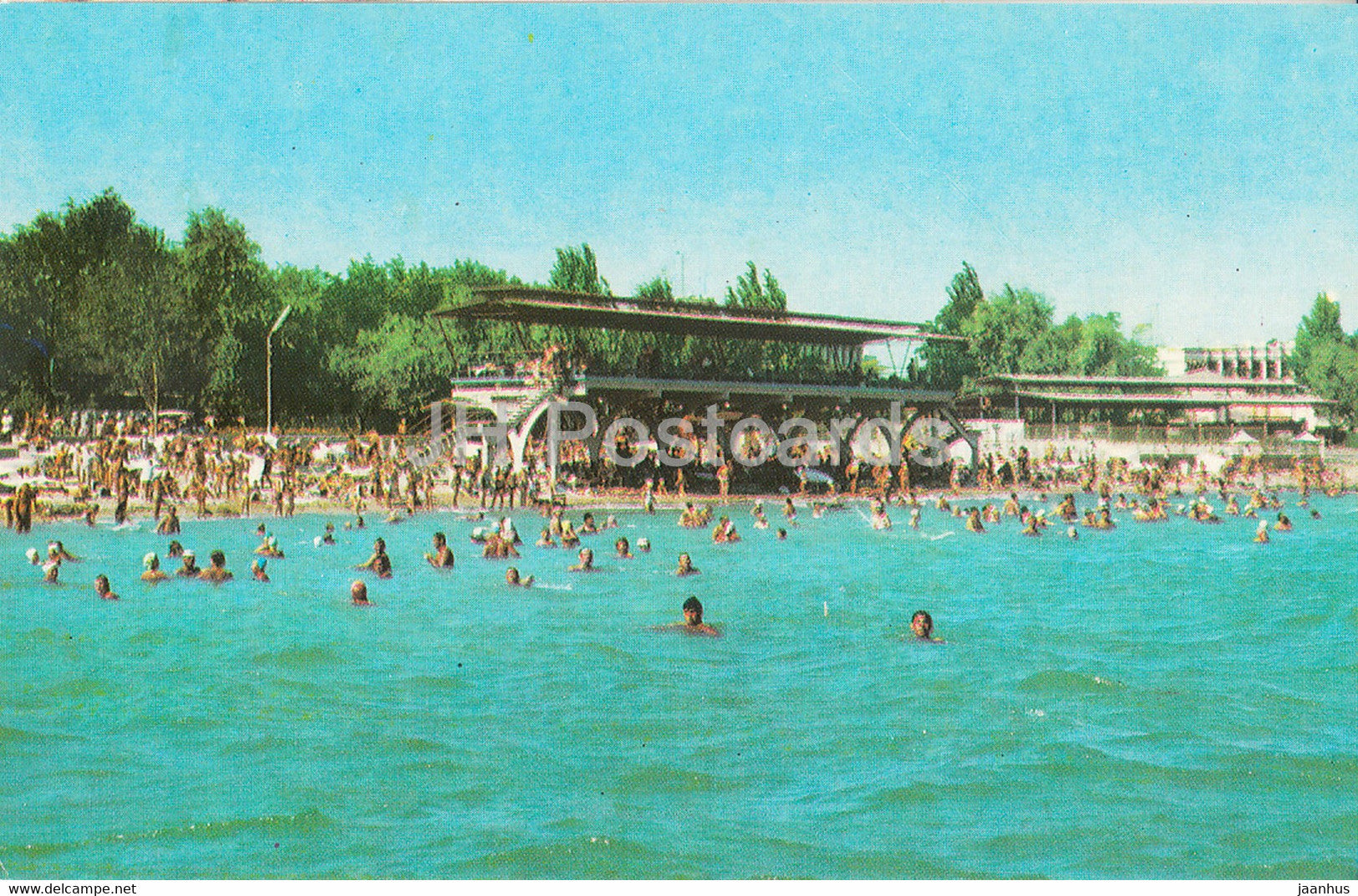 Yevpatoriya - Evpatoria - beach - Crimea - 1975 - Ukraine USSR - unused - JH Postcards