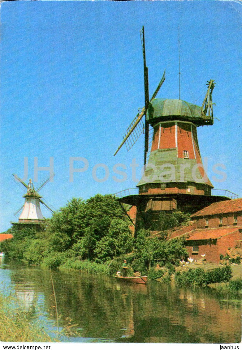 Windmuhlen in Ostfriesland - windmill - 1972 - Germany - used - JH Postcards