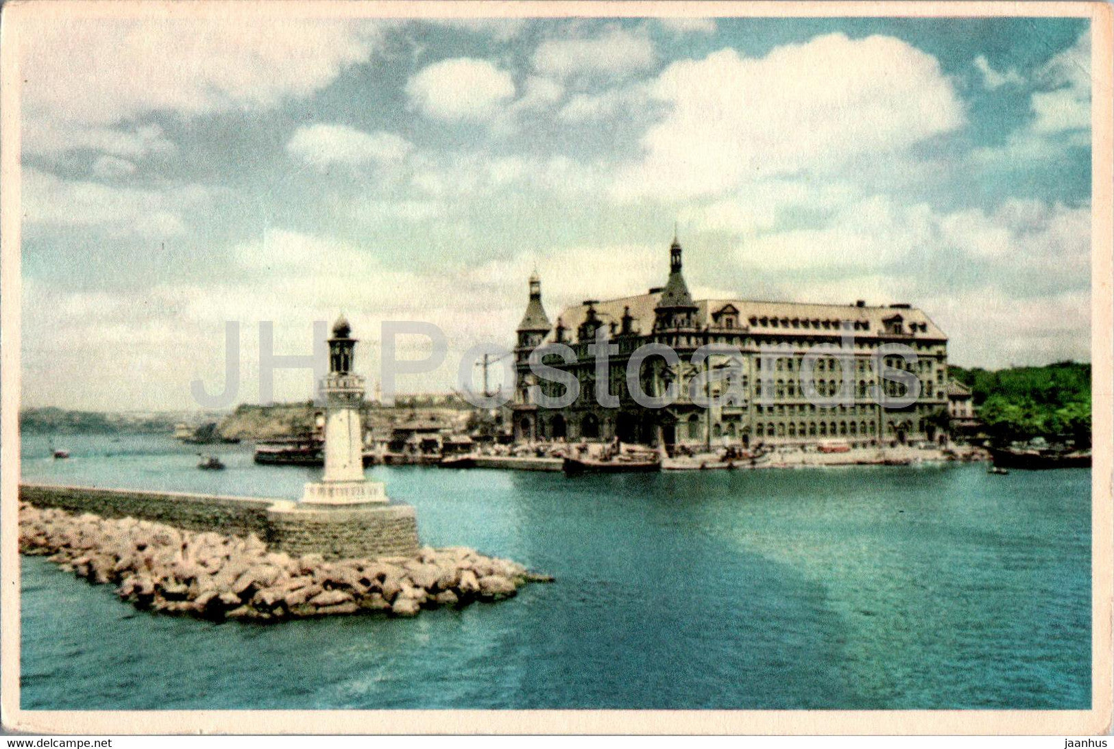Istanbul - Haidarpasha Railroad Terminal - old postcard - Turkey - used - JH Postcards