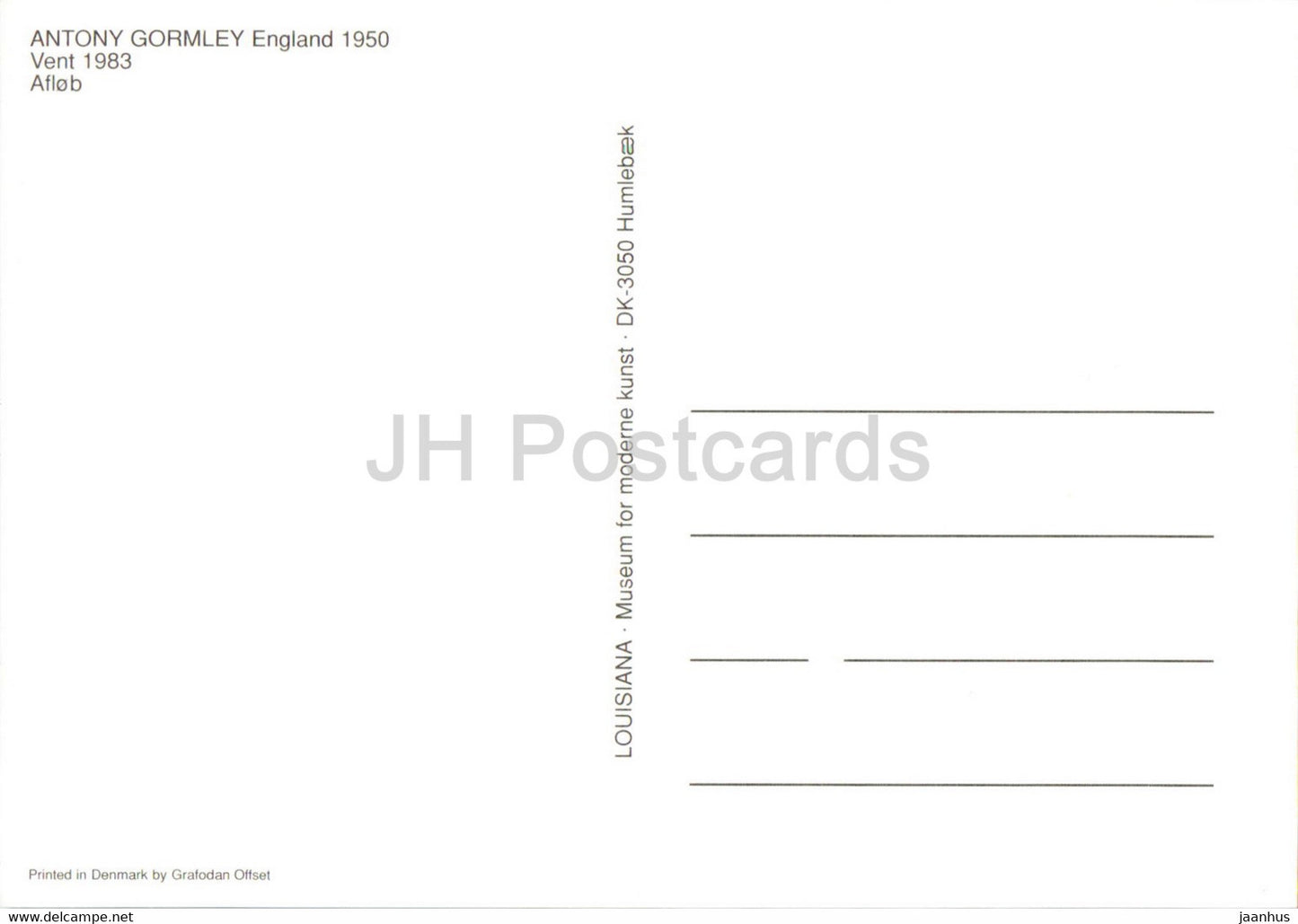 sculpture by Antony Gormley - Vent - Louisiana Museum of Modern Art - English art - Denmark - unused