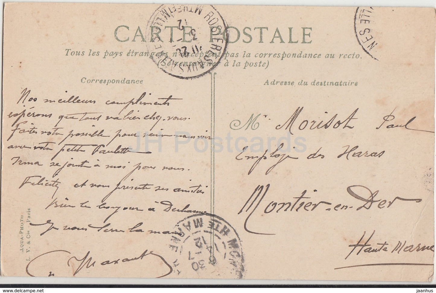 Le Pont Gard - Profil - 6 - 1912 - old postcard - France - unused