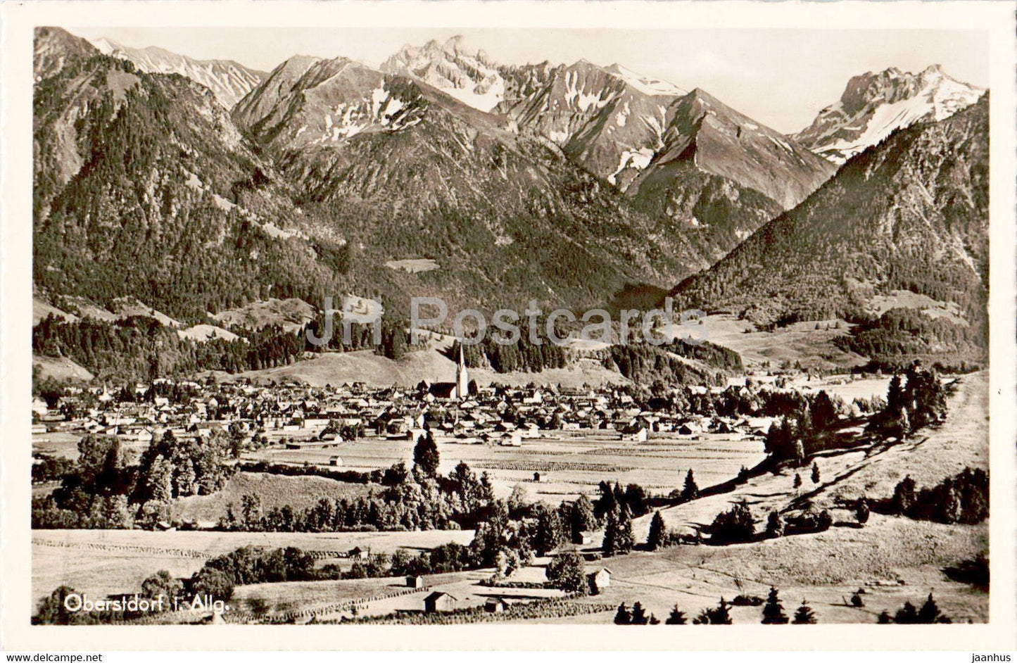 Oberstdorf i Allg - old postcard - Germany - unused - JH Postcards