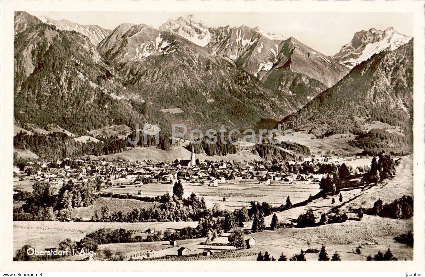 Oberstdorf i Allg - old postcard - Germany - unused - JH Postcards
