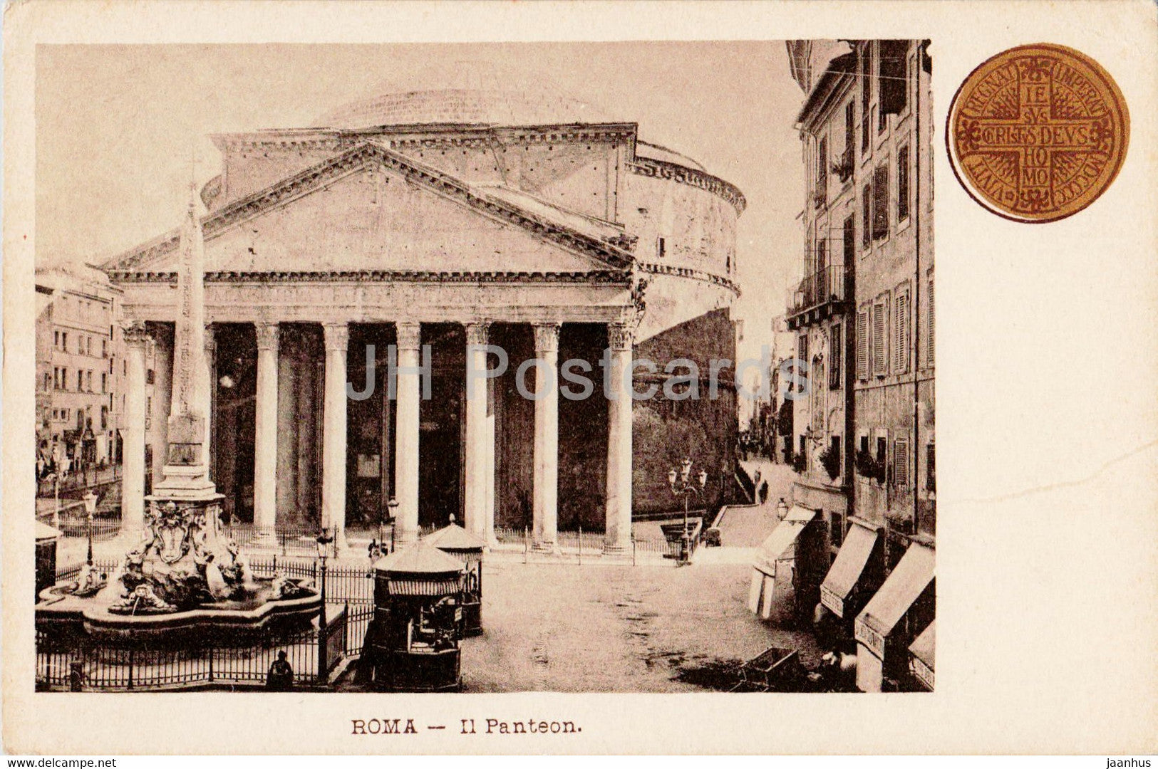 Roma - Rome - Il Panteon - old postcard - Italy - unused - JH Postcards
