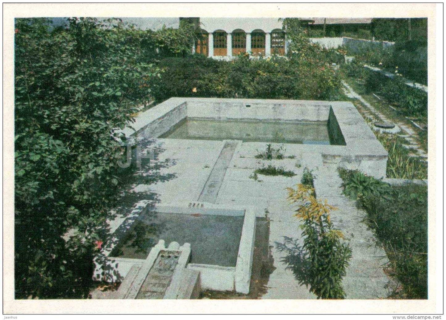 pools garden - Bakhchysarai Museum - 1973 - Ukraine USSR - unused - JH Postcards