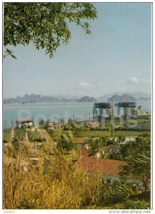 The Port of Cam Pha - Halong and Environs - old postcard - Vietnam - unused - JH Postcards