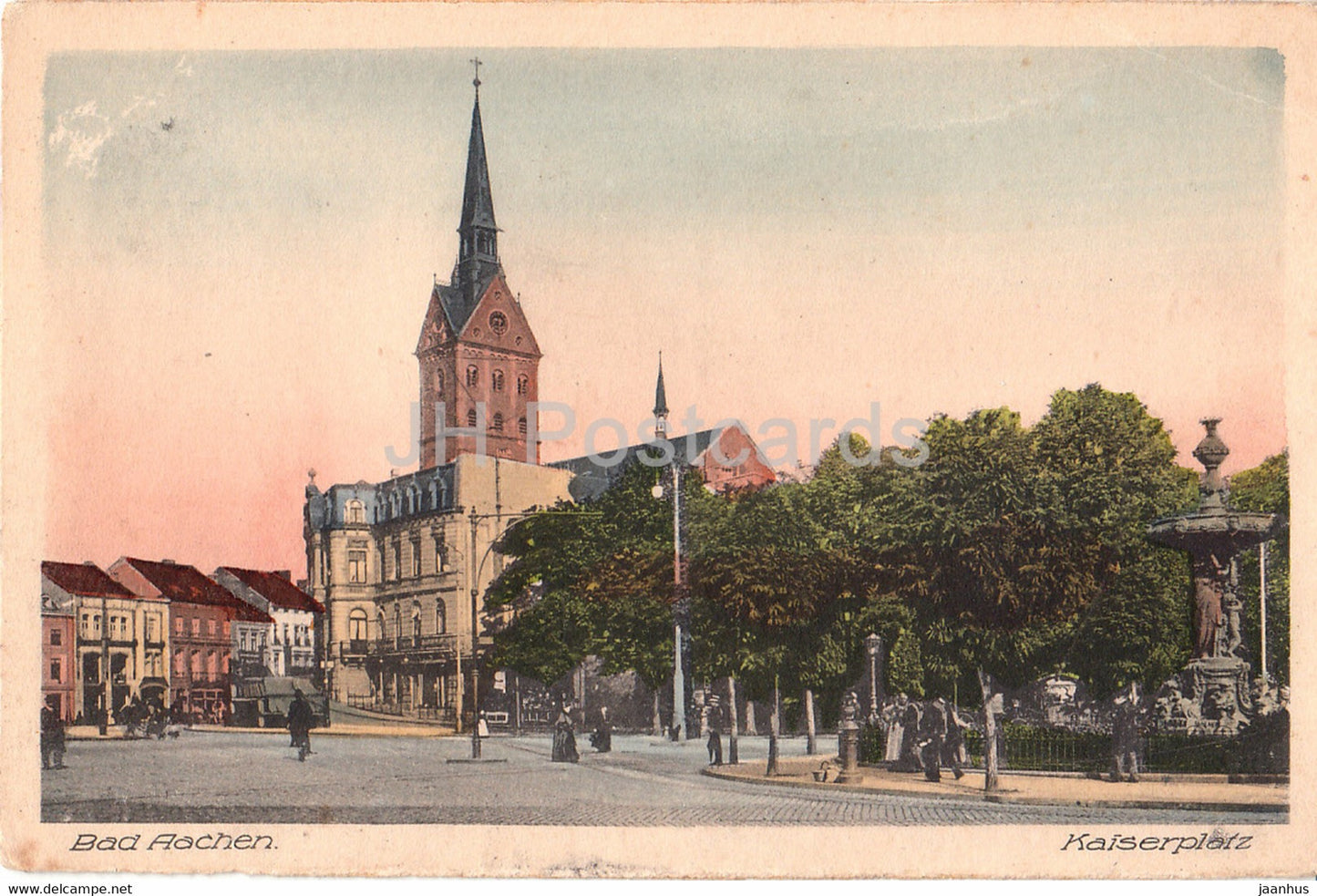 Aachen - Kaiserplatz - Aix La Chapelle - old postcard - 1924 - Germany - used - JH Postcards