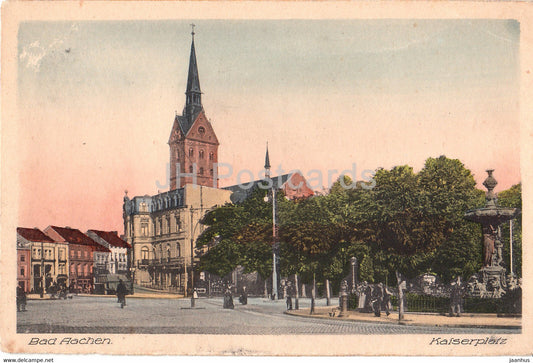 Aachen - Kaiserplatz - Aix La Chapelle - old postcard - 1924 - Germany - used - JH Postcards