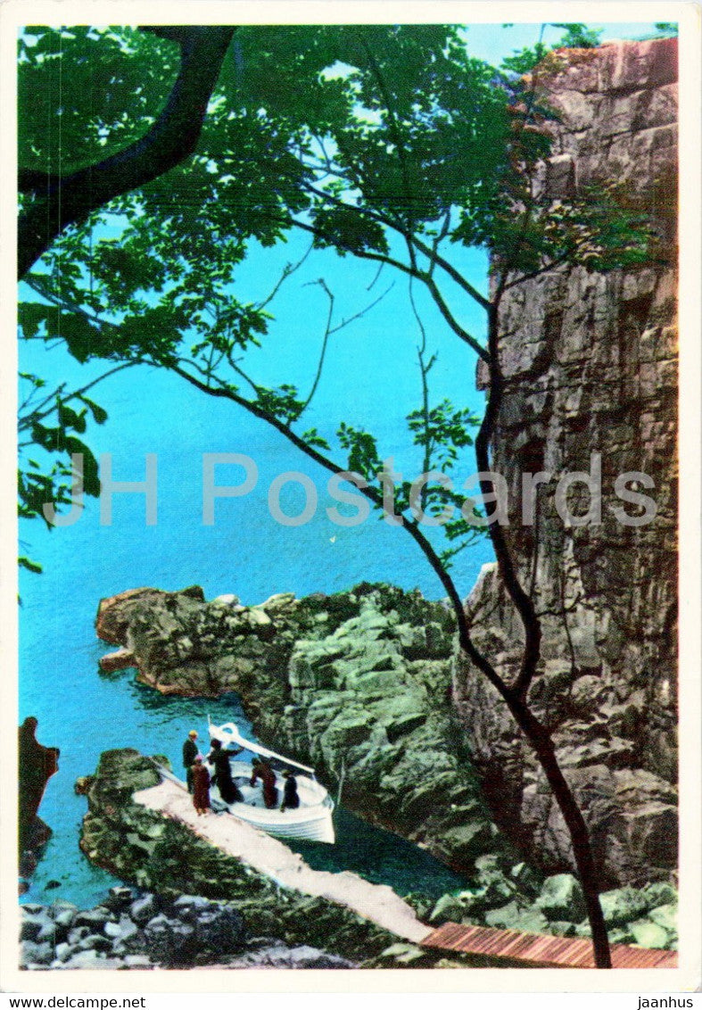 Bornholm - Helligdomsklippen - old postcard - Denmark - used - JH Postcards