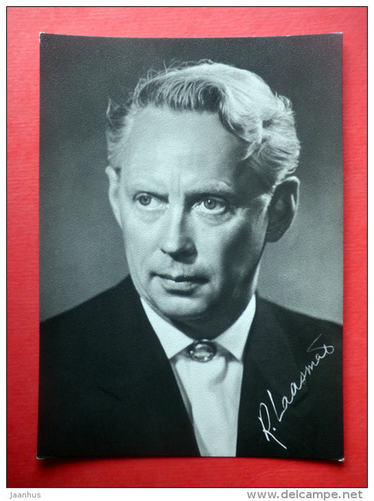 general manager of 1969 Jubilee Song Festival Roland Laasmäe - Estonian Song Festival - 1969 - Estonia USSR - unused - JH Postcards