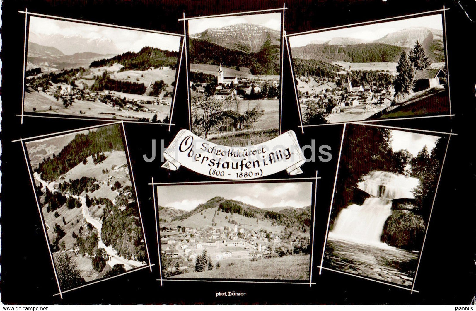 Schrothkurort Oberstaufen i Allg - old postcard - 1959 - Germany - used - JH Postcards