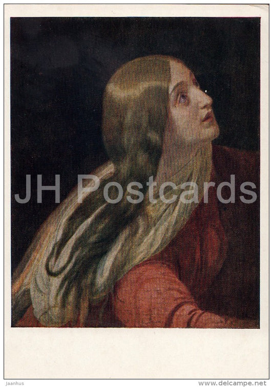 painting by A. Ivanov -  Mary Magdalene - woman - Russian art - 1956 - Russia USSR - unused - JH Postcards