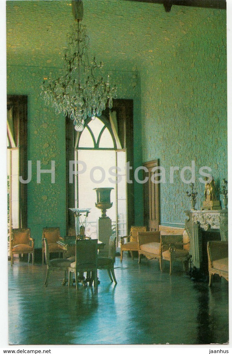 Alupka Palace Museum - Crimea - Blue Living Room - 1974 - Ukraine - unused - JH Postcards