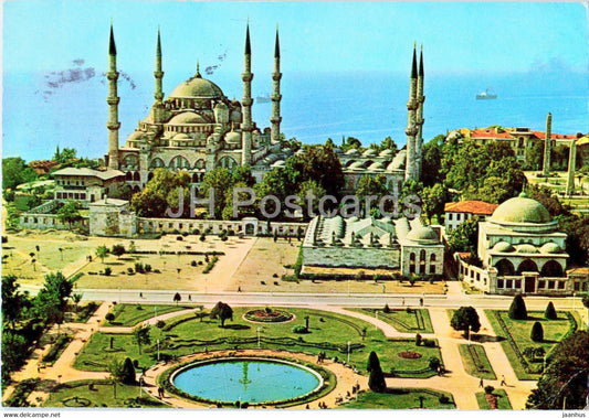 Istanbul - A view from the Blue Mosque - AND - 1978 - Turkey - used - JH Postcards