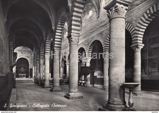 S Gimignano - Collegiata - Interno - church - Italy - unused - JH Postcards