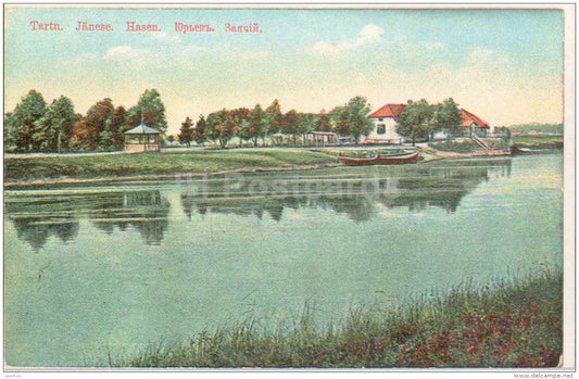 Janese - an attractive spot for outings near Tartu , 1909 - old postcard REPRODUCTION!!! - 1981 - Estonia USSR - unused - JH Postcards