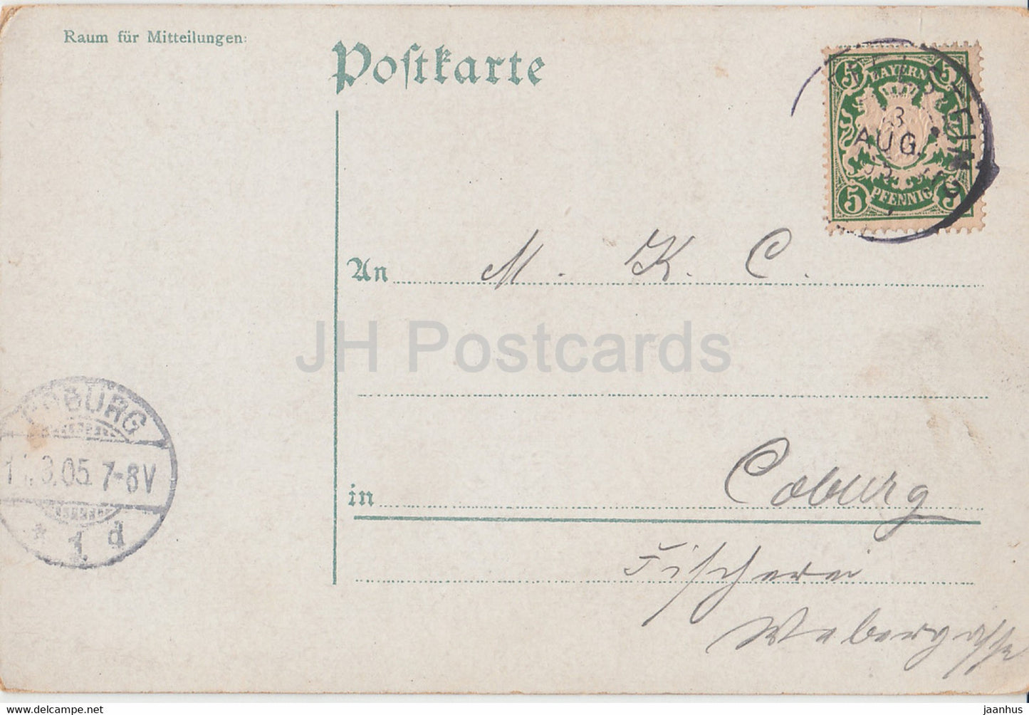 Gruss aus dem Mainthal - Schloss - Kloster - Hausen - Staffelberg - 7276 - old postcard - 1905 - Germany - used