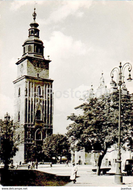 Krakow - Wieza ratusza - Town Hall Tower- old postcard - Poland - unused - JH Postcards
