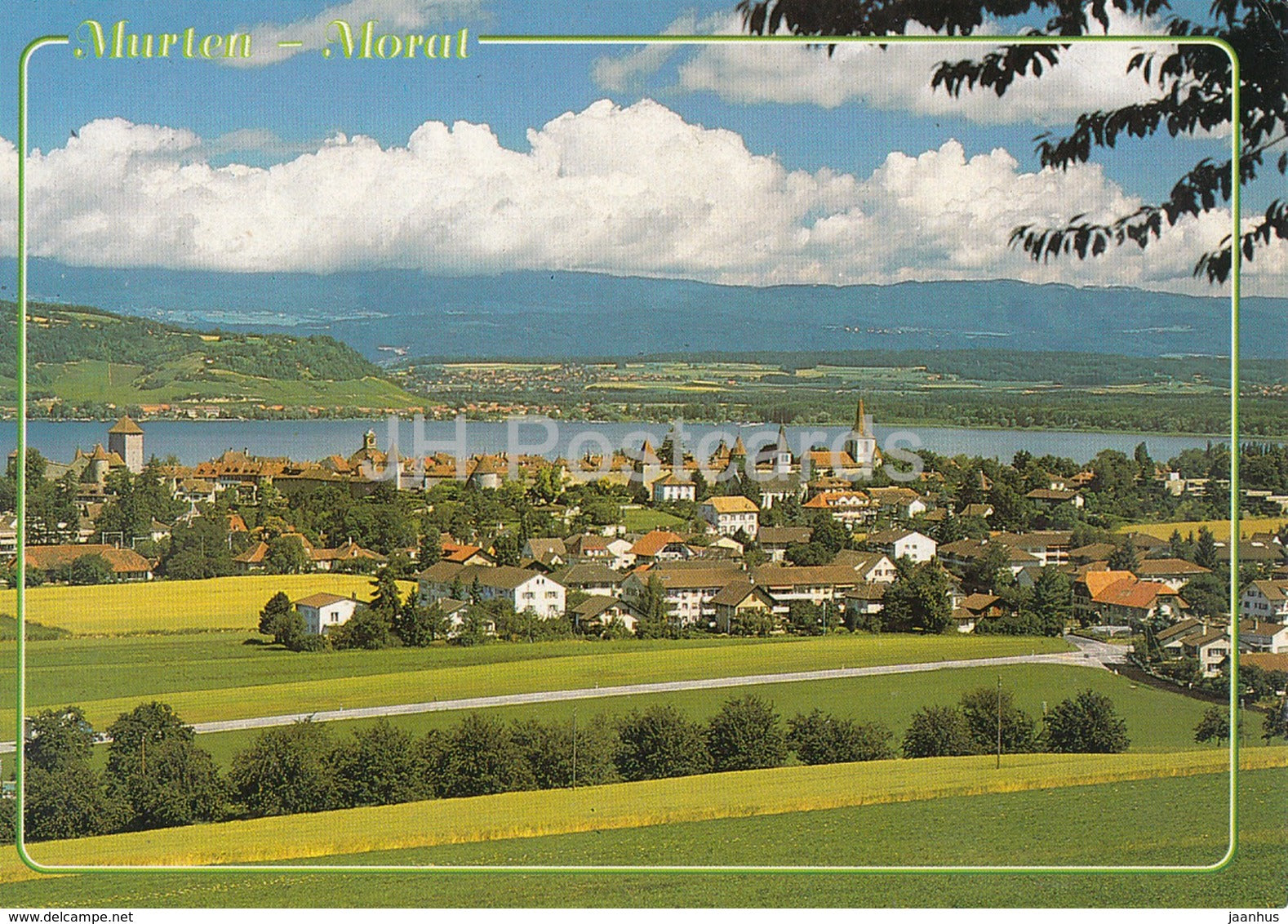Murten - Morat - special seal MS Petersinsel - 1991 - Switzerland - used - JH Postcards