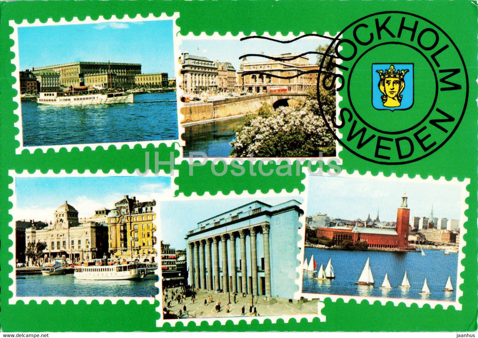 Stockholm - City views - multiview - 1971 - Sweden - used - JH Postcards
