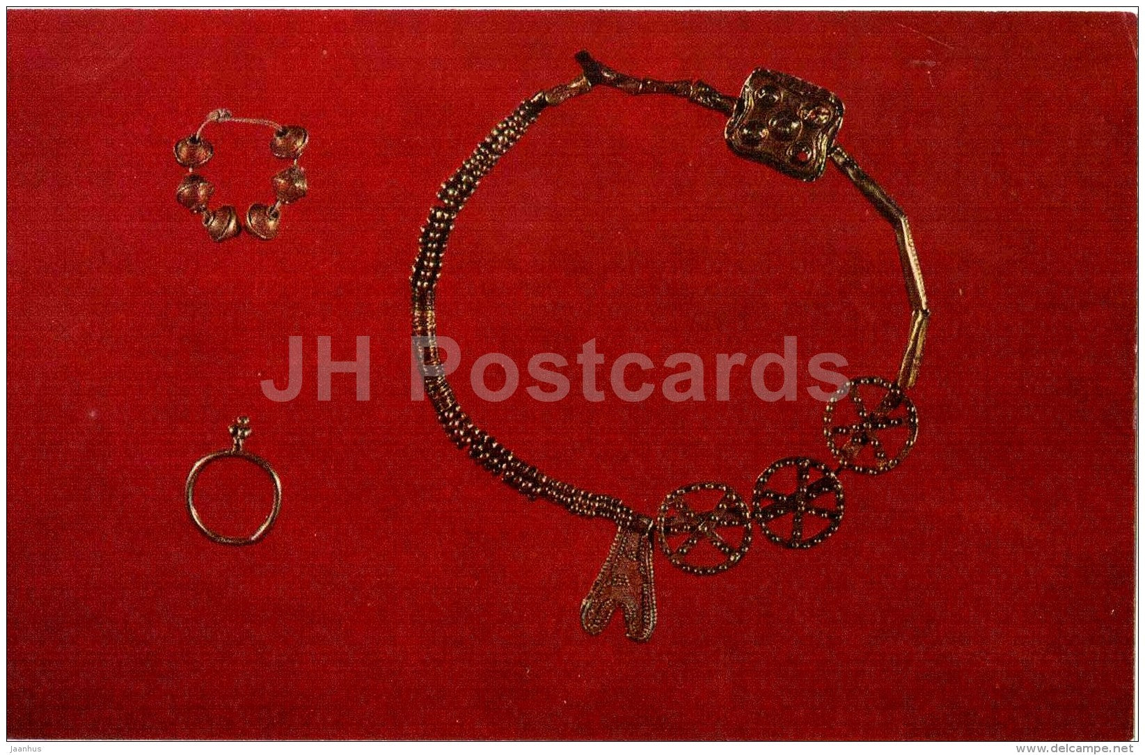 Bead Ornament , Ring , Necklace , II Millennium BC - Jewellery - Armenian History Museum - 1978 - Russia USSR - unused - JH Postcards