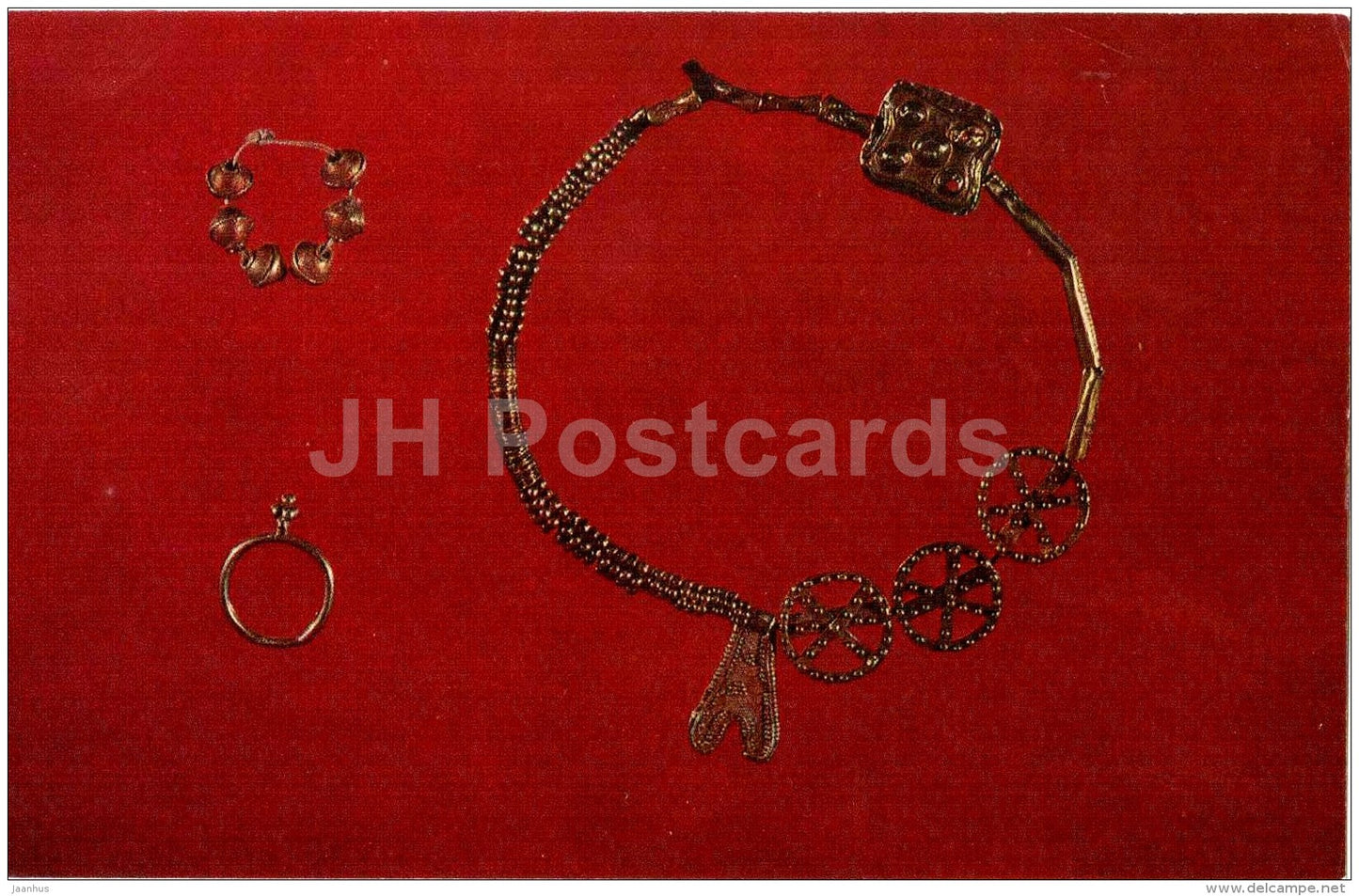 Bead Ornament , Ring , Necklace , II Millennium BC - Jewellery - Armenian History Museum - 1978 - Russia USSR - unused - JH Postcards