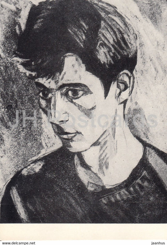 painting by Hroar Scheibler - Morten - Norwegian art - 1967 - Russia USSR - unused - JH Postcards